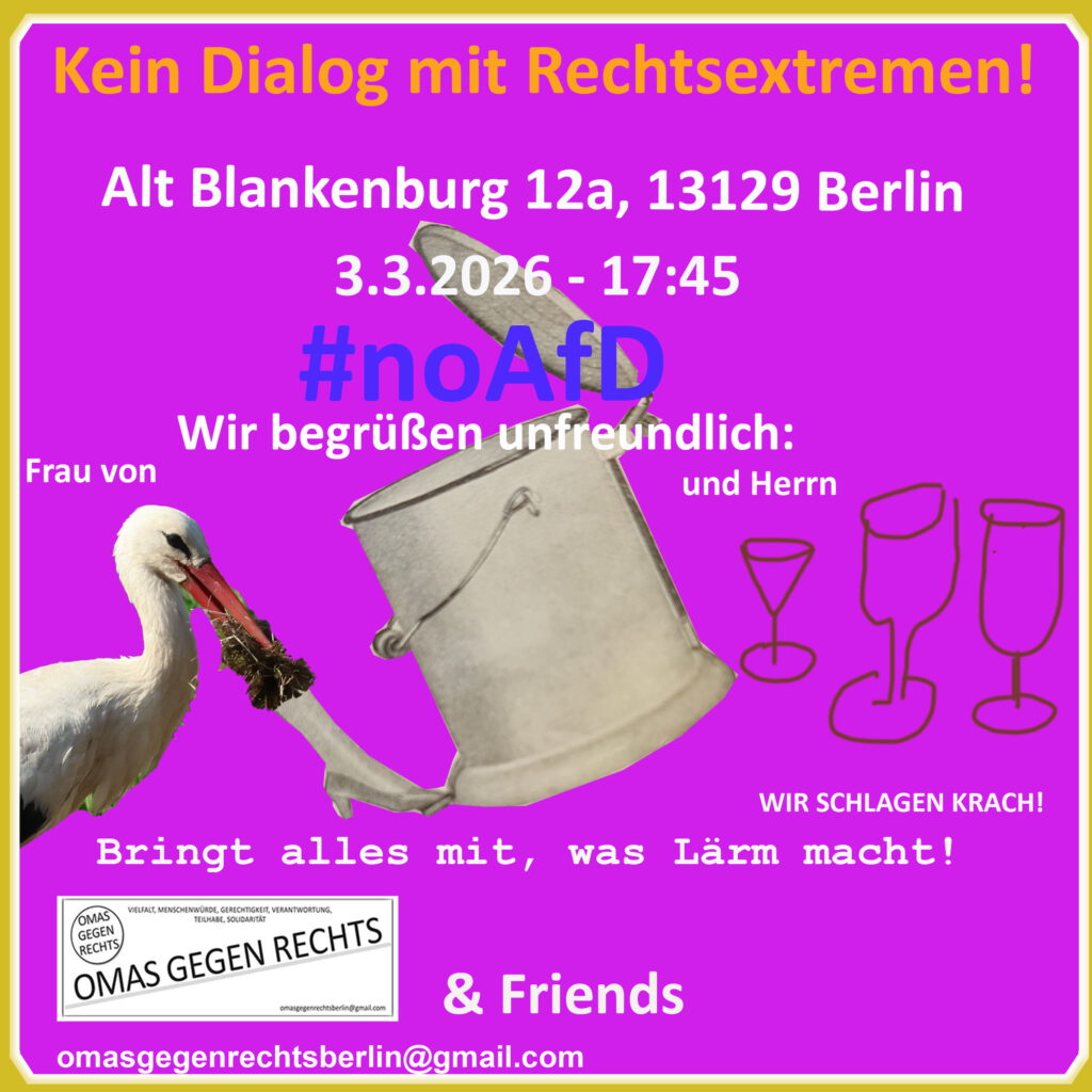 Gegen Biedermeier*innen und Brandstifter*innen der #noAfD