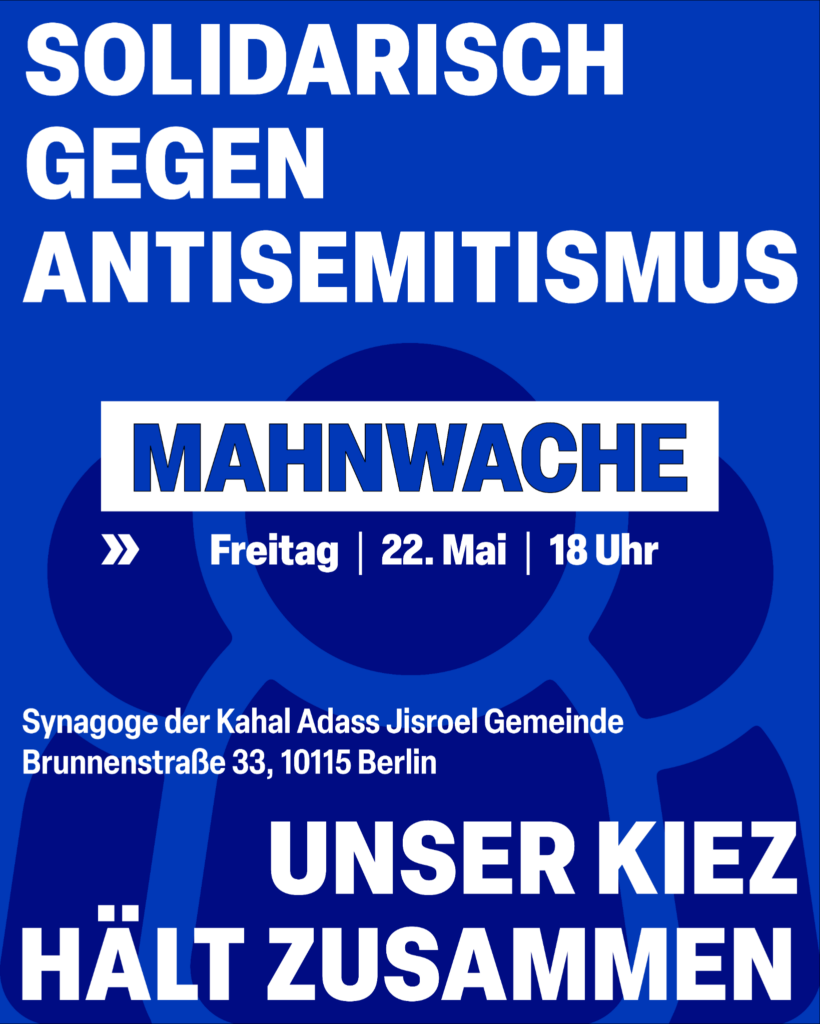 Mahnwache am 22.5.2026