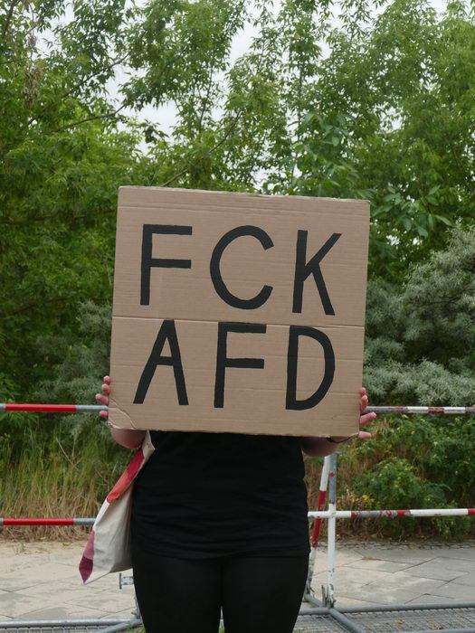 Protest gegen Landesparteitag der AfD in Berlin