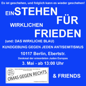 #b0205-2025 - Einstehen - Kundgebung am Denkmal er ermordeten Juden Europas