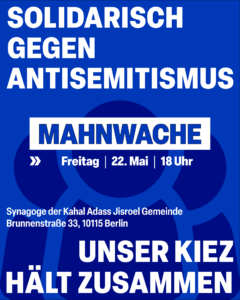 Mahnwache am 22.5.2026