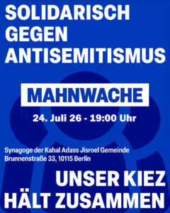 SOLIDARISCH GEGEN ANTISEMITISMUS